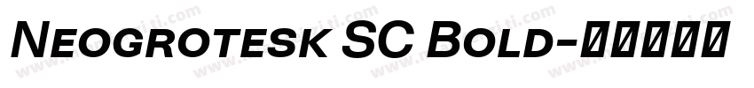Neogrotesk SC Bold字体转换